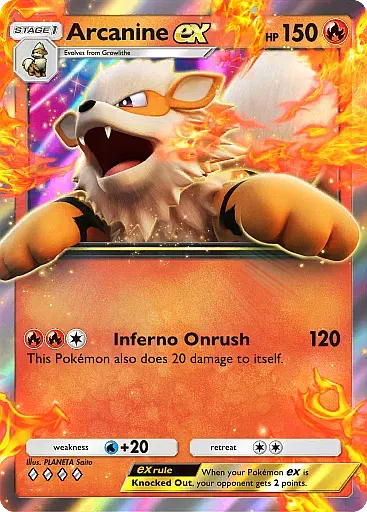 Arcanine EX card