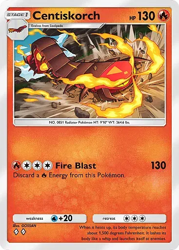 Centiskorch card