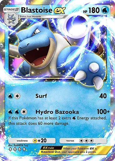 Blastoise EX card