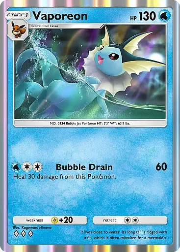 Vaporeon card