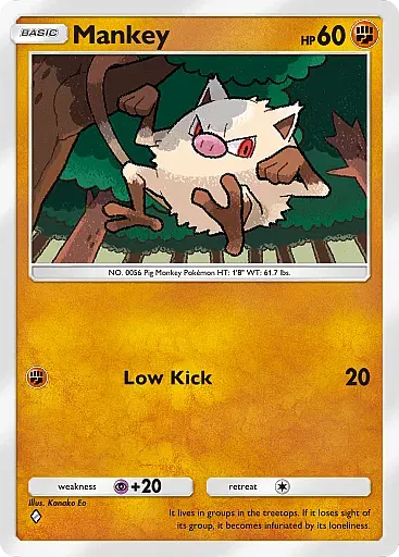 Mankey card
