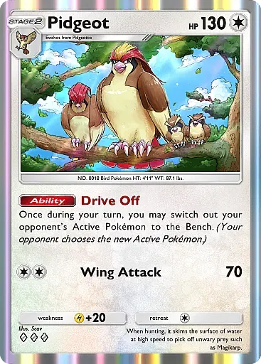 Pidgeot card