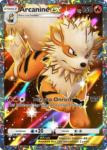 Arcanine EX card