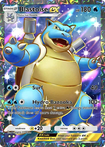 Blastoise EX card
