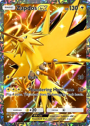 Zapdos EX card