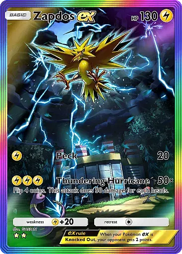 Zapdos EX card