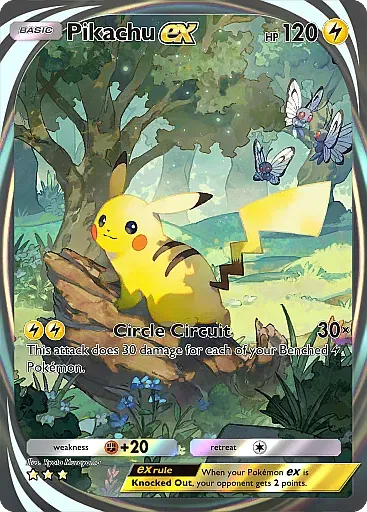 Pikachu EX card