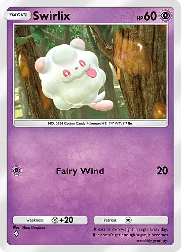 Swirlix card