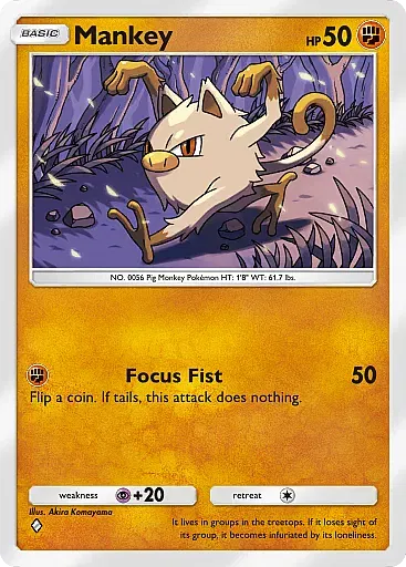 Mankey card