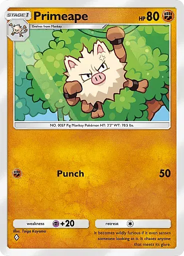 Primeape card