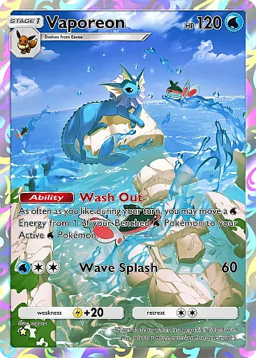 Vaporeon card