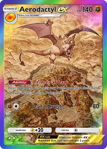 Aerodactyl EX card