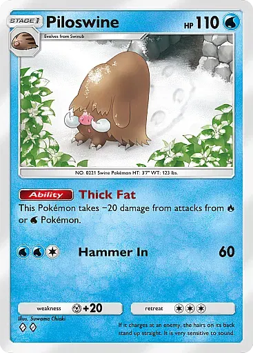 Piloswine card