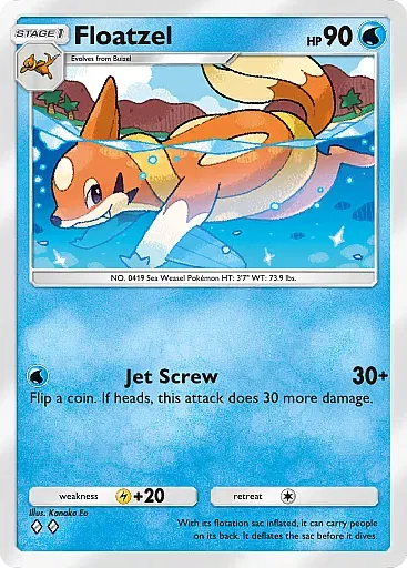 Floatzel card