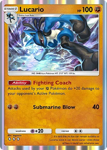 Lucario card