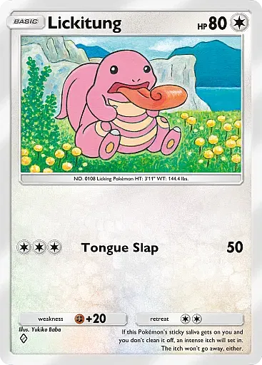 Lickitung card