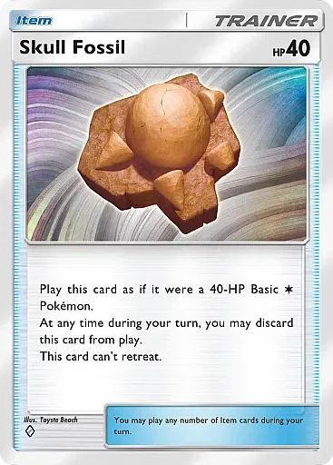 Skull Fossil card