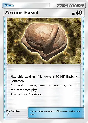 Armor Fossil card