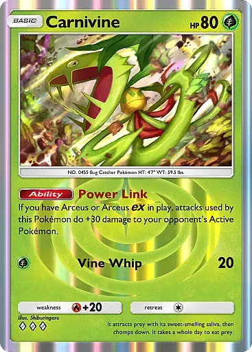 Carnivine card