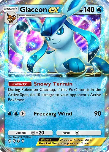 Glaceon EX card