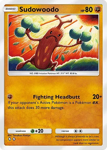 Sudowoodo card