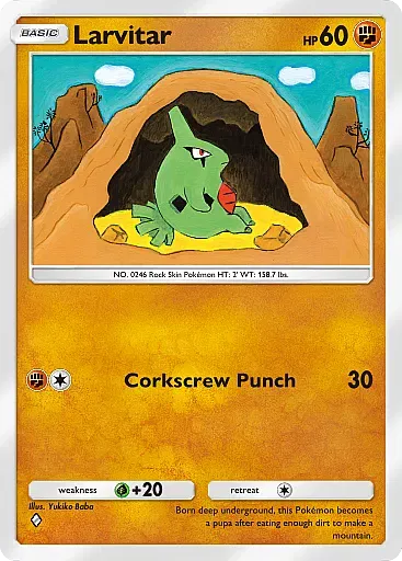 Larvitar card
