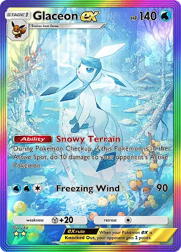 Glaceon EX card
