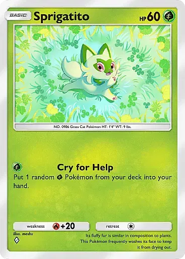 Sprigatito card