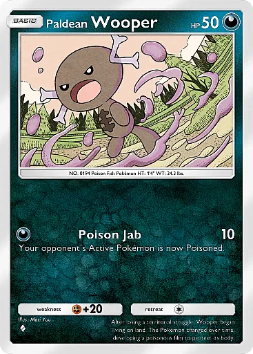 Paldean Wooper card