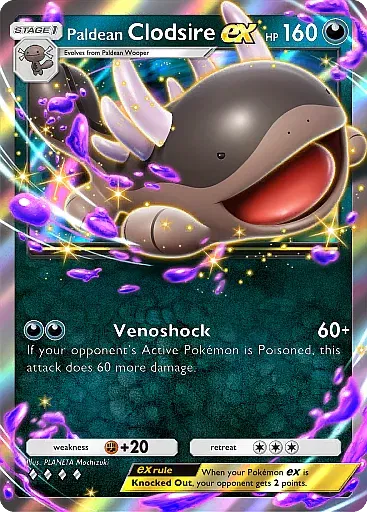 Paldean Clodsire EX card