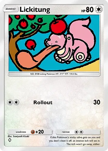 Lickitung card