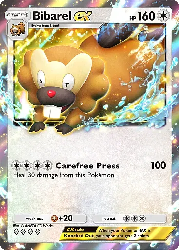 Bibarel EX card