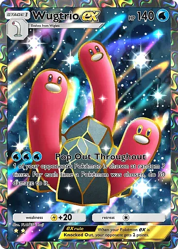 Wugtrio EX card