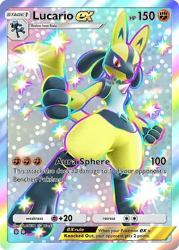 Lucario EX card
