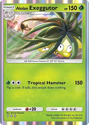 Alolan Exeggutor card