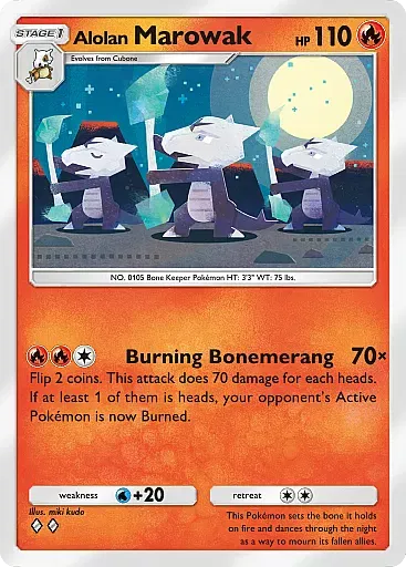 Alolan Marowak card