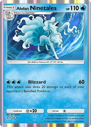 Alolan Ninetales card