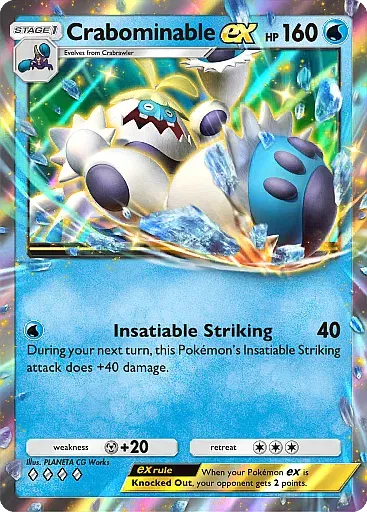 Crabominable EX card
