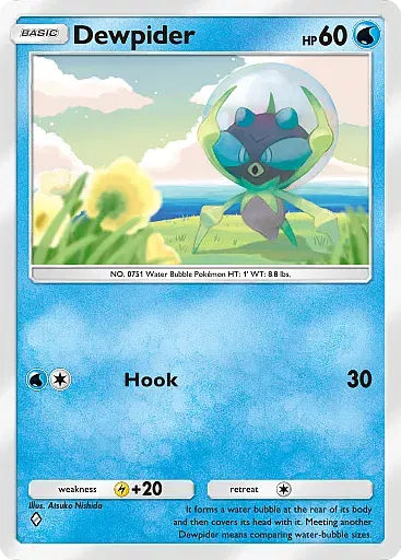 Dewpider card