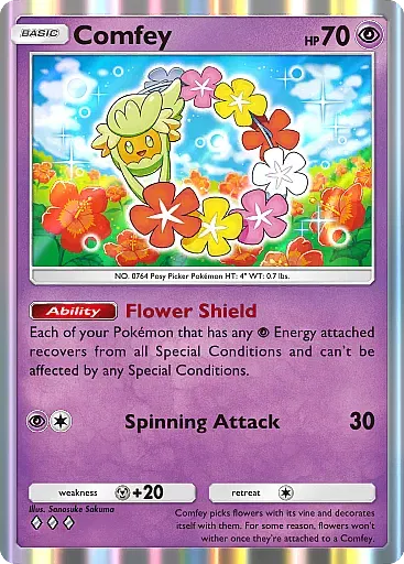Comfey card