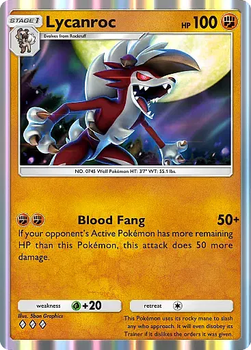Lycanroc card