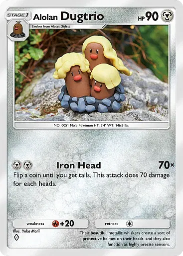 Alolan Dugtrio card