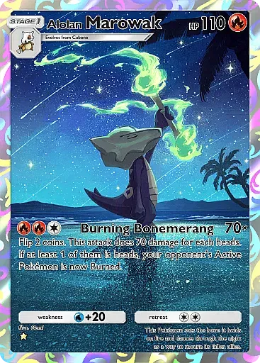 Alolan Marowak card
