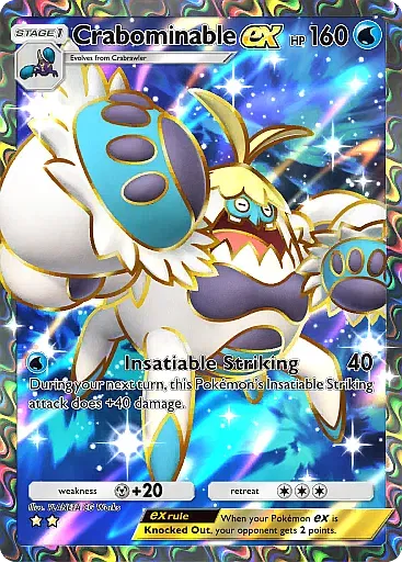 Crabominable EX card