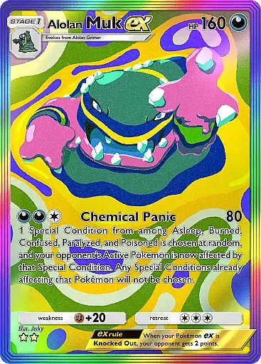 Alolan Muk EX card