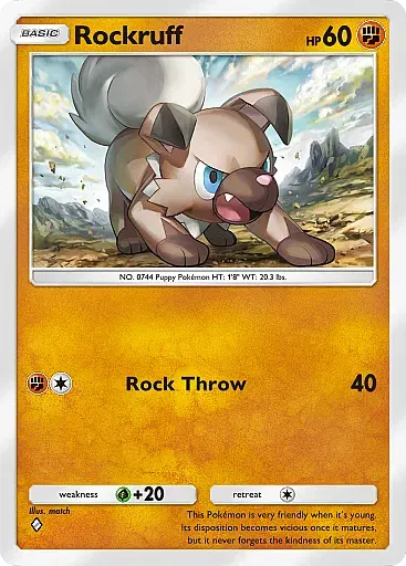 Rockruff card