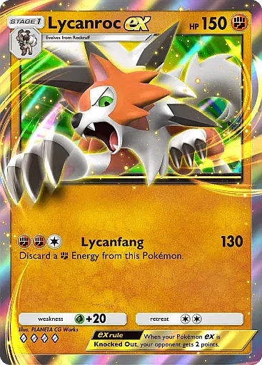 Lycanroc ex card