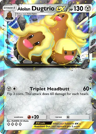 Alolan Dugtrio ex card