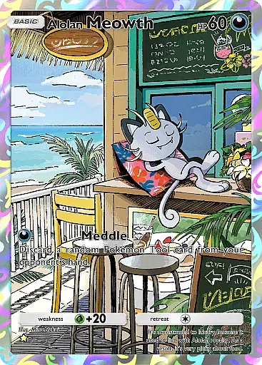 Alolan Meowth card