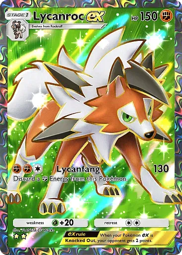 Lycanroc ex card